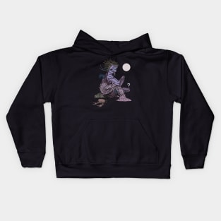 Contemplative Beach Lobster Kids Hoodie